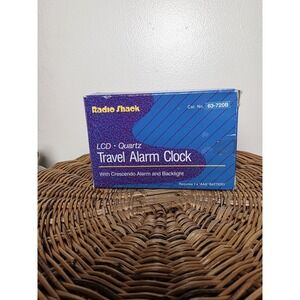 RadioShack Multifunction Travel Alarm Clock Vintage
